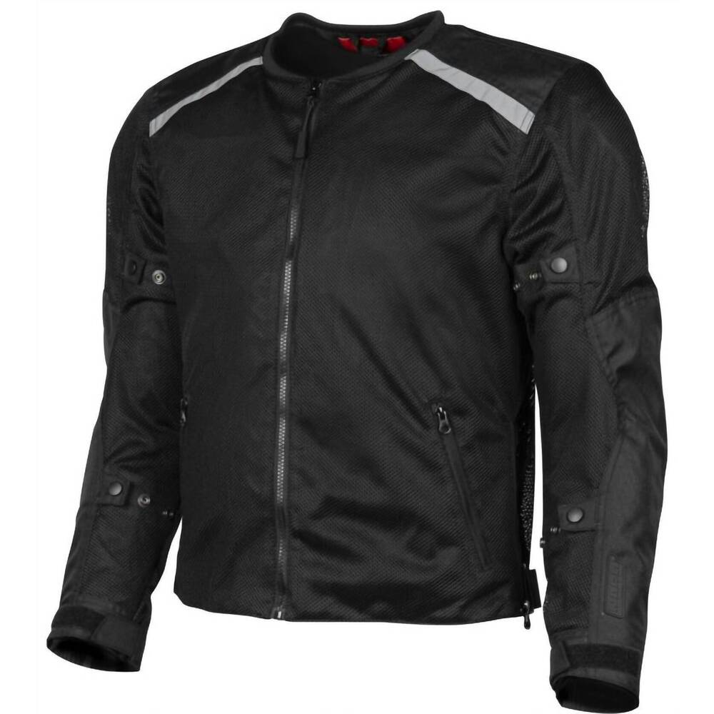 NEW NORU mens tabi mesh protective lightweight jacket in black